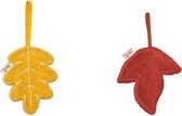 Timboo set van 2 - Fopspeendoekje Bamboo – Tutdoekje - Blaadje – Knuffeldoekje – 2 Stuks