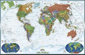 World Decorator – Wereldkaart groot: 185 cm x 122 cm – National Geographic