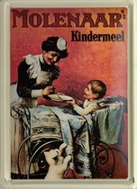 Molenaars Kindermeel wand- reclamebord 15x20cm