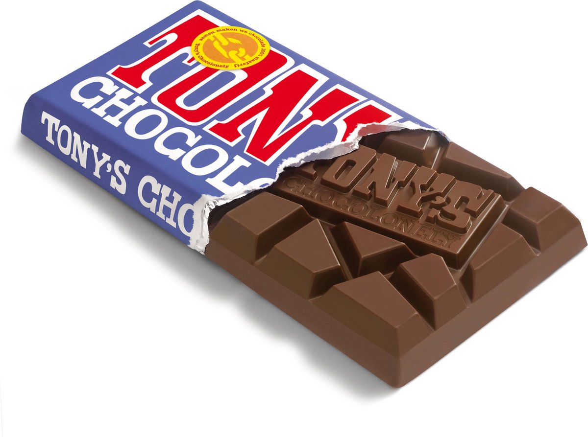 Tony S Chocolonely Chocoladereep Donkere Melk Pretzel Toffee 15 X 180 Gram Bol Com