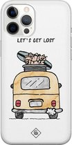 iPhone 12 Pro Max hoesje siliconen - Let's get lost | Apple iPhone 12 Pro Max case | TPU backcover transparant