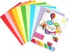 Craft Sensations Gekleurd papier | Formaat A4 | 50 vellen | 110 gram | 10 verschillende kleuren | Hobbypapier | creatief voor kinderen