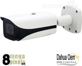 Dahua OEM - IP Camera - 8 megapixel 4K - Nachtzicht 50m - 2.8mm Lens - WDR - Region of Interest - Intelligente Functies - PoE - IP67