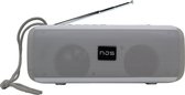 Bol.com NJS 044 - Bluetooth speaker - Muziek box - Draadloos - LED disco lampen - 10 watt - Grijs aanbieding