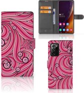 Hoesje ontwerpen Geschikt voor Samsung Galaxy Note20 Ultra GSM Hoesje Swirl Pink