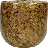 HD Collection Sfeerlicht Alof - Glas - Goud - 13 x 10 x 13 cm (BxHxD)