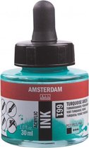 Amsterdam Acrylic Inkt Fles 30 ml Turkooisgroen 661