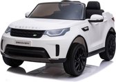 Elektrische Kinderauto Land Rover Discovery Wit 12V Met Afstandsbediening met rubber banden en zachte stoel