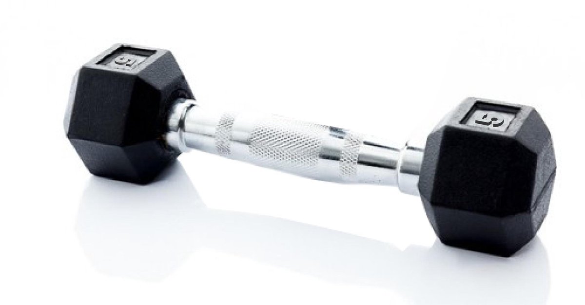 Gorillagrip Hex Dumbbell - 5 KG/ Dumbbell/ Hexagon/ Gewichten/ Fitness & Krachttraining
