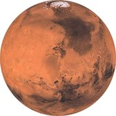 Fotobehang - Mars 125x125cm - Rond - Vliesbehang - Zelfklevend