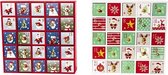 Adventskalender kerst - advent kast - hout - kerstkalender - 23x6x23cm