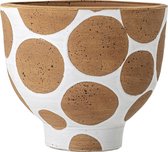 Bloomingville Bloempot Avil Bloempot Wit Terracotta ø27.5 24cm.H