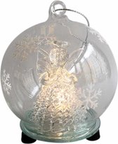 Peha Kerstbal Led-engel 10 Cm Glas Transparant
