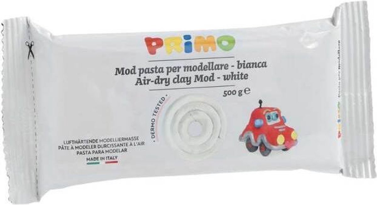 PRIMO boetseerklei 500 gram junior wit