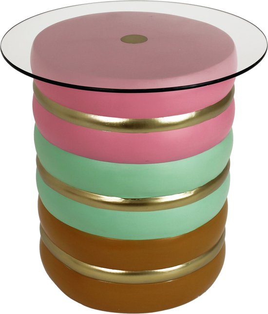 kersten macaron bijzettafel | kleurrijke tafel | 50 x 50 x 50 cm