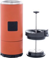Planetary Design USA OVRLNDR - French press – Rood - French press koffiemaker – cafetière – RVS – dubbelwandig - extra lang warm