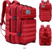 Northwest Tactical Backpack 45l | Tactische rugzak - sport - school - werk | ROOD