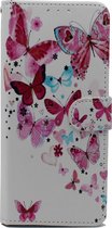 iPhone 12 Pro Max Hoesje met Print - Portemonnee Book Case - Kaarthouder & Magneetlipje - Vlinders