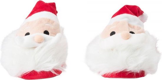 Kerstman Pantoffels - Kerstpantoffels - Foute Kerstpantoffels - Rood / Wit - Maat 31/32 - Pantoffels unisex - Warme pantoffels – Sloffen - Sloffen dames – Winter - Kerst cadeau – Kerstcadeau – Kerst – Sinterklaas – Cadeau -  Mode – Warm - Cozy