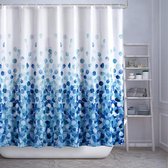 Floral stof douchegordijn voor badkamer, botanische bloem bad decor met haken, gordijnliners, hotelkwaliteit,2.2 * 1.8M