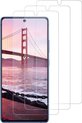 Screenprotector Glas - Tempered Glass Screen Protector Geschikt voor: Samsung Galaxy Note 10 Lite 2020 - 3x
