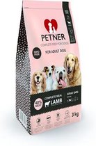 Petner - Complete maaltijd - Volwassen honden - Middelmatige honden - Lamsvlees - 12kg