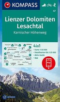 KOMPASS Wanderkarte Lienzer Dolomiten, Lesachtal, Karnischer Höhenweg 1:50 000