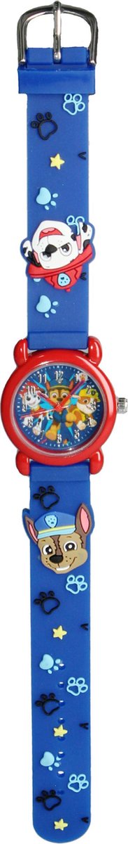 PAW Patrol - Horloge - Kids Time - Blauw/Rood - Nickelodeon