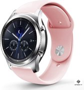 Siliconen Smartwatch bandje - Geschikt voor  Samsung Gear S3 Classic & Frontier sport band - roze - Strap-it Horlogeband / Polsband / Armband