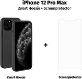 HGA Telefoonhoesje - Back Cover - Geschikt Voor Apple IPhone 12 Pro Max - Zwart
