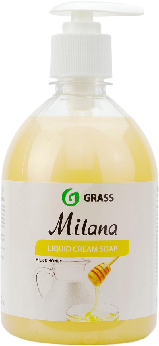 Grass Milana - Handzeep - Melk en Honing - 500ml - Met Pompje