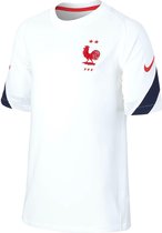 Nike Frankrijk Strike  Sportshirt - Maat 140  - Unisex - wit/zwart/rood