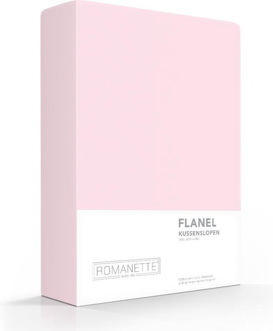 2x Hoogwaardige Flanel Kussenslopen Roze | 65x65 | Warm En Zacht | Ideaal Tegen De Kou