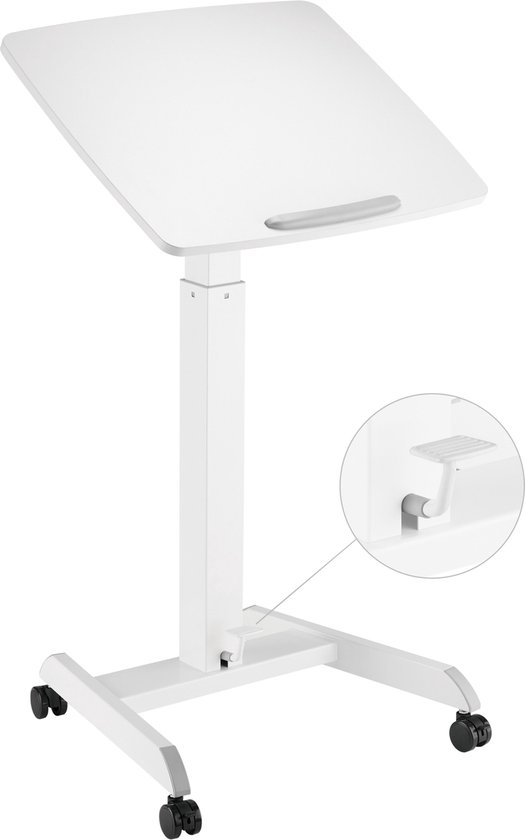 Bureau assis debout réglable en hauteur - table d'ordinateur de bureau -  pupitre - mobile | bol.com