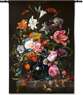 Wandkleed Vaas met bloemen - Jan Davidsz de Heem - 120x170 cm