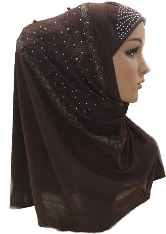 Een mooie hoofddoek , bruin hijab. | bol.com