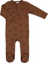 Trixie Onesie Met Voetjes Truffle Pig Katoen Bruin Maat 62/68