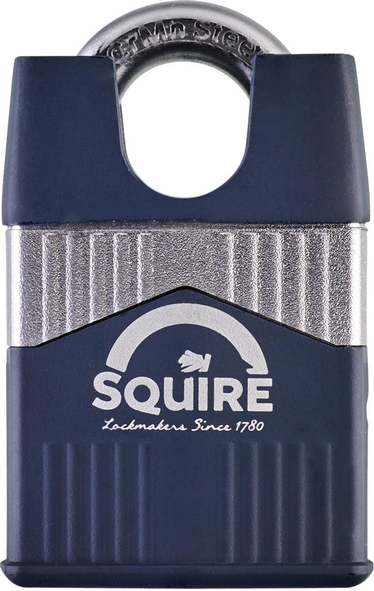 Squire Warrior 45CS - Hangslot - Slot met sleutel - Zeer krachtig slot - Voor binnen en buiten - 45 mm - Gesloten beugel - CEN2
