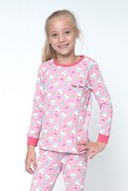 Happy Pyjama's - Roze Cupcakes - Vrolijke &  Hippe pyjama meisjes - pyjama jongens | maat: 146/ 152 (10-12 jaar)