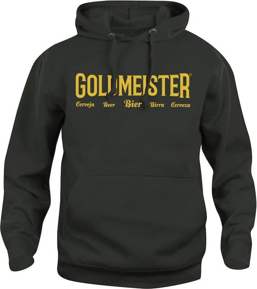 Goldmeister Hoodie Unisex Zwart/Goud Maat XL