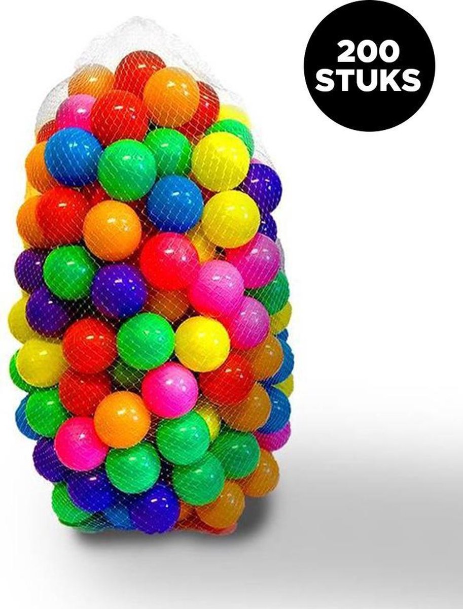 Ballenbak ballen - Ballen voor ballenbak - Kleurenmix 5,5cm - 200 stuks - Merkloos