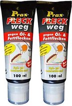 2 x Prax STAIN weg tegen olie- en vetvlekken 100ml, vlekverwijderaar, olievlekken