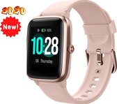 Smartwatch Dames-smartwatch dames rose goud-Roze-Nieuw 2020