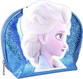 Frozen 2 - Toilettas - Makeup tas - Blauw - Lengte 22cm