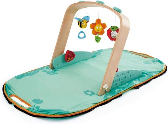 Hape Bebe Gym Avec Tapis De Jeu Vert Portable 5 Pieces Bol Com