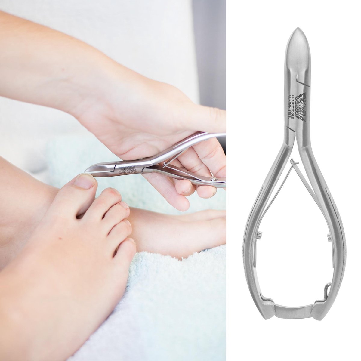 BeautyTools INOX Nagelknipper/Nageltang Voor Pedicure Met
