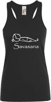 sporttop-Yoga- dames- zwart- savasana- maat S
