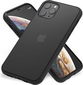 Bumper telefoonhoesje geschikt voor Apple iPhone 11 Pro Hoesje Zwart x Transparant - Shockproof