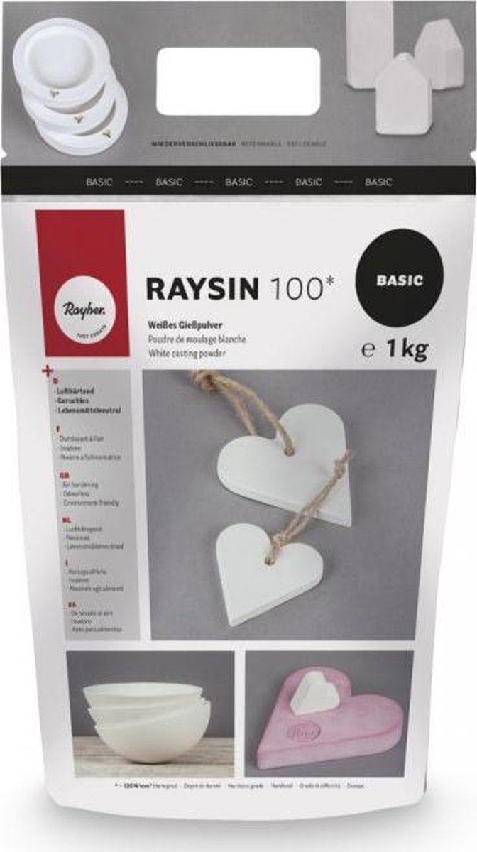 Gietpoeder Raysin 100 wit 1 kilo - RAYHER