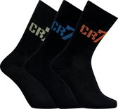 Cristiano Ronaldo 7 Socks Cotton Stretch 3-Pack Fashion Line Boys Black - Maat 40/43